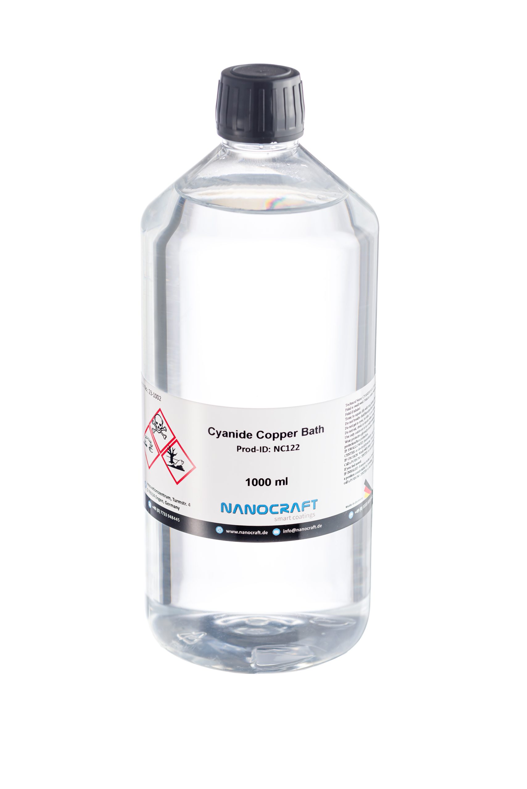 Cyanide Copper Bath Electrolyte, NANOCRAFT Prod-ID: NC122